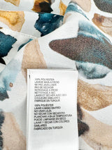 Riess White & Tan Patterned Shirt - AU14