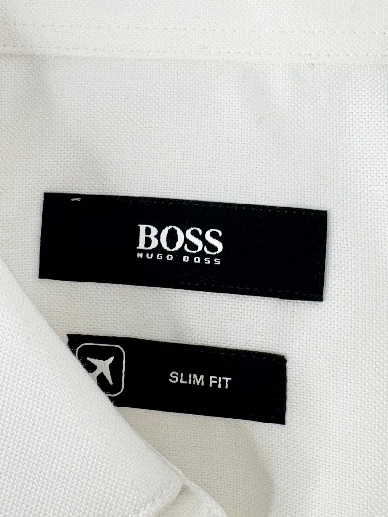 Boss Hugo Boss White Slim-Fit Shirt - 40