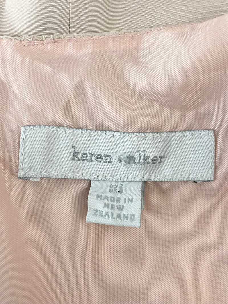 Karen Walker Pastel Pink Silk Tank Top - AU6