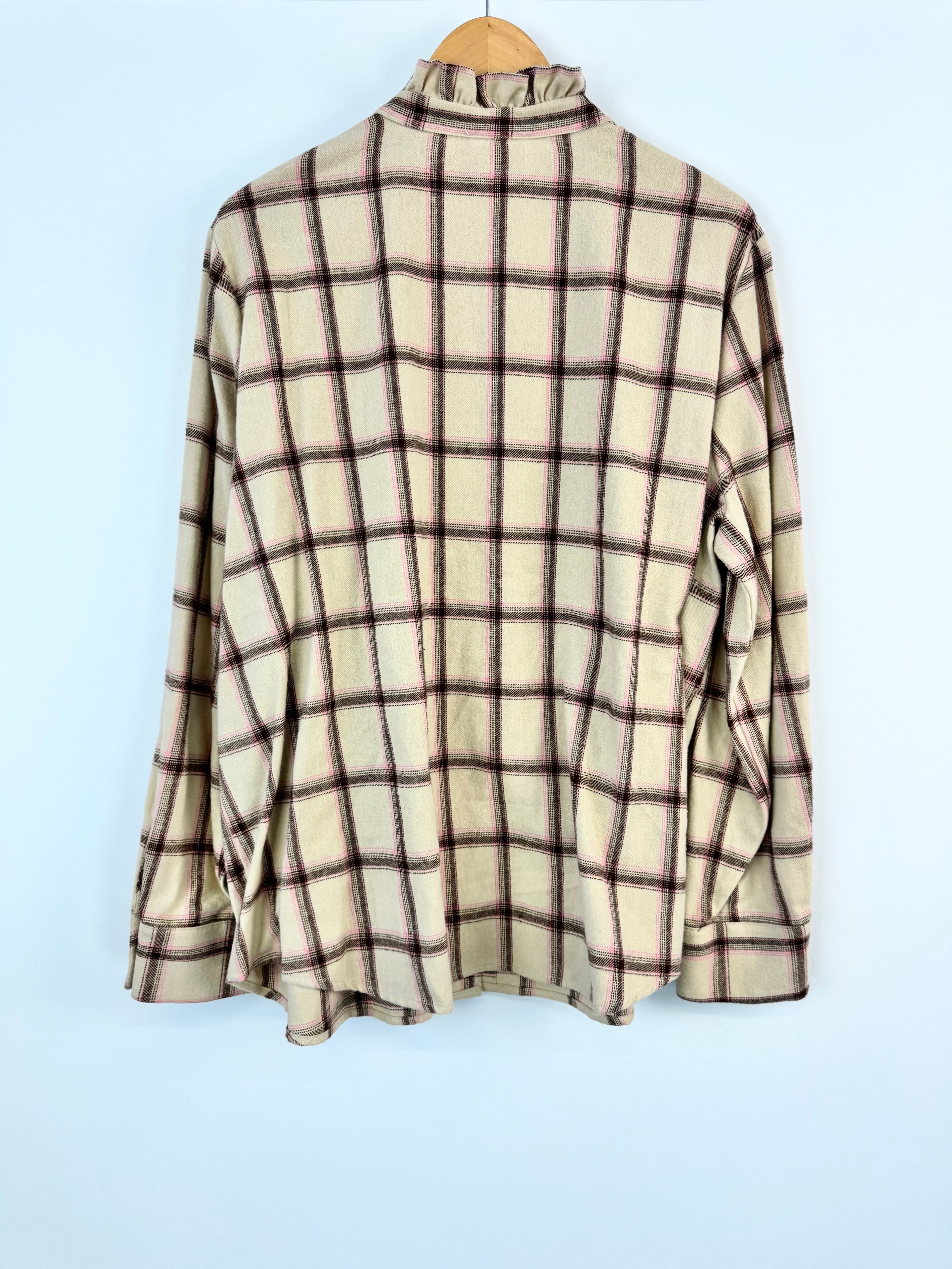 OBUS LONG SLEEVE PINK/CREAM CHECKED - AU18