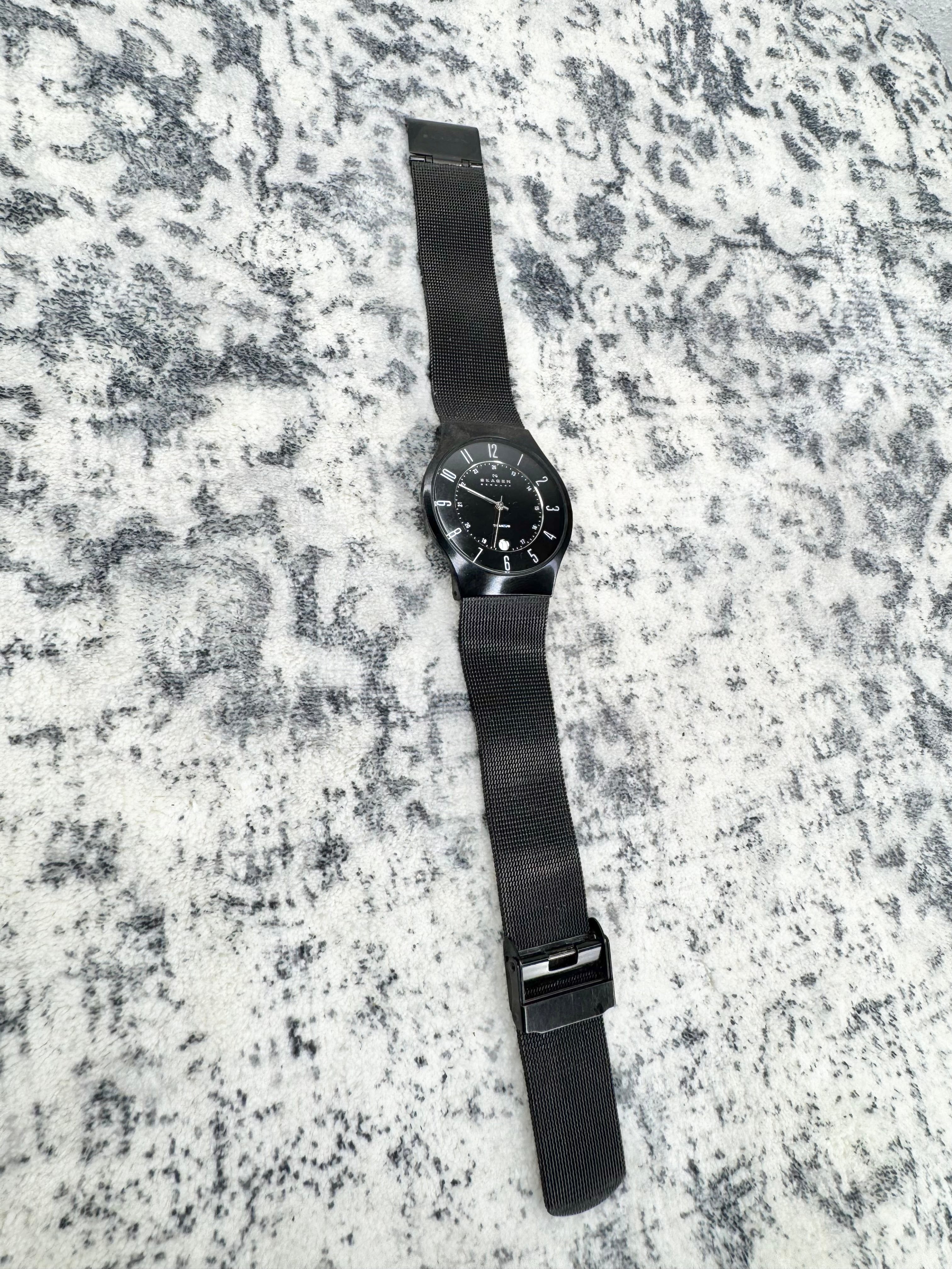 Skagen Titanium Matte Black Slim Watch