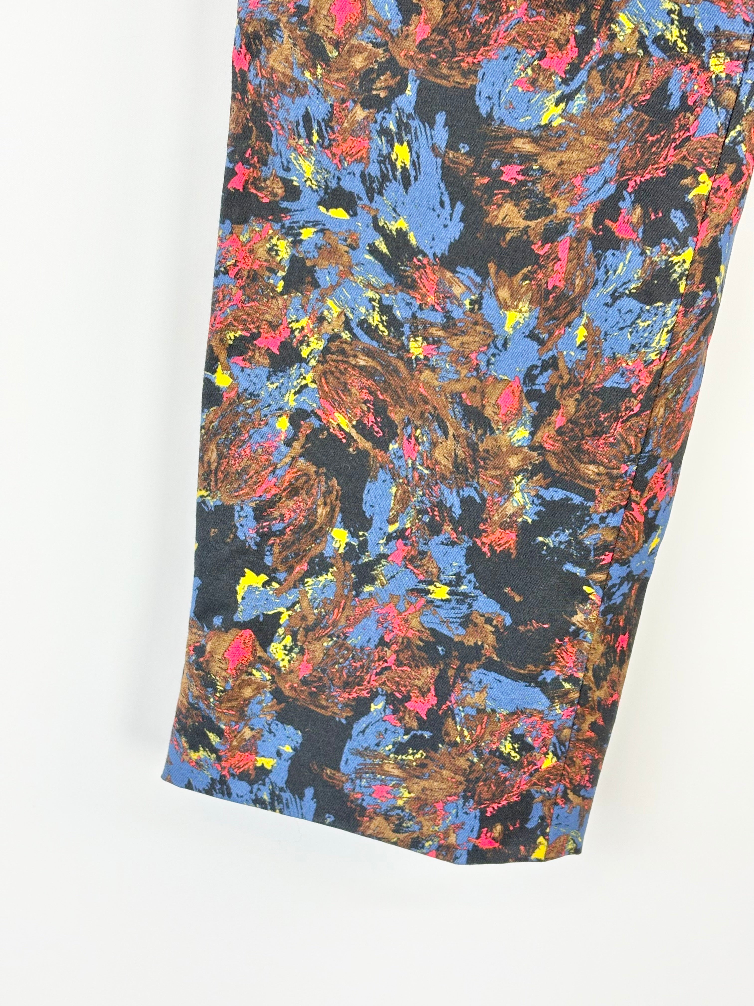 Erdem Abstract Multicolour Low-Rise Pants - AU14