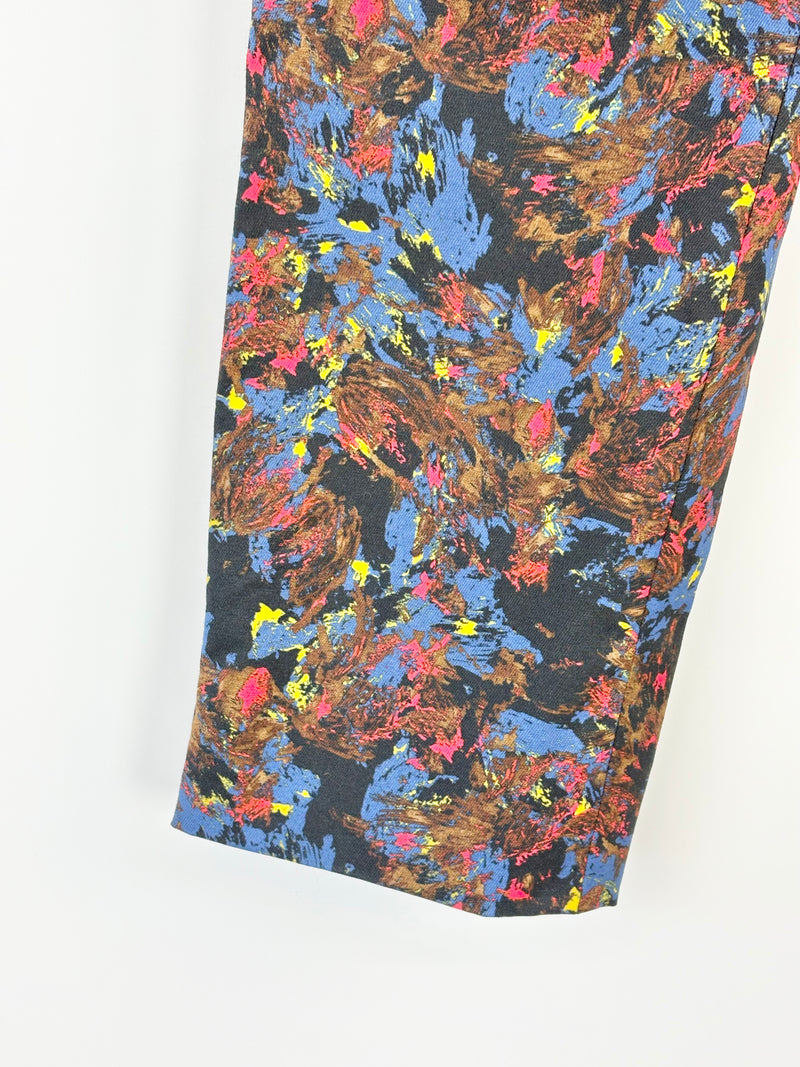 Erdem Abstract Multicolour Low-Rise Pants - AU14