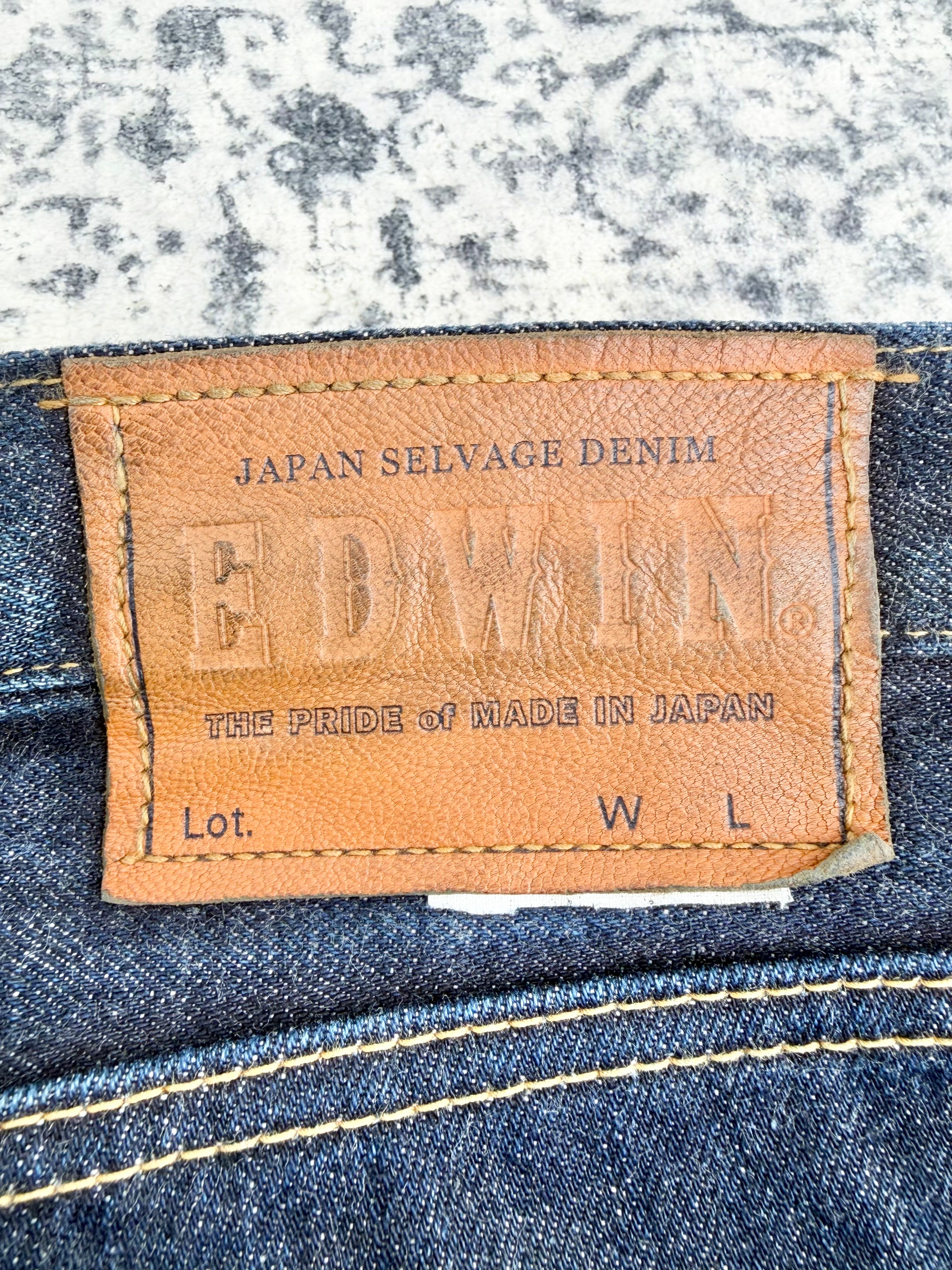 Edwin Dark Blue Denim Jeans - 36