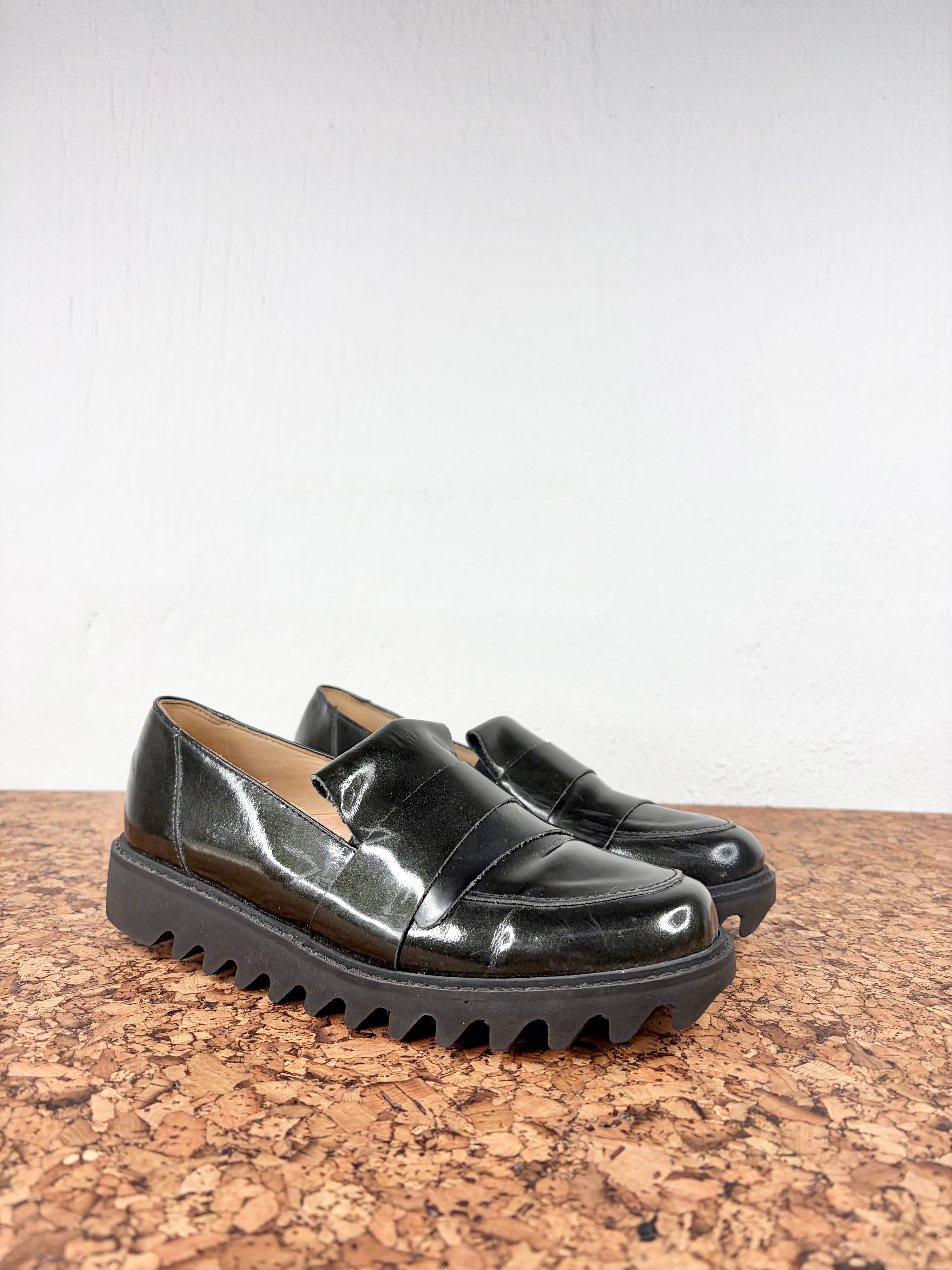 P.S.S Post Sole Studio Deep Green Loafer - EU37
