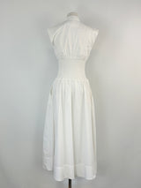 By Anthropologie White Tunic-Style Zip Up Dress - AU6/8