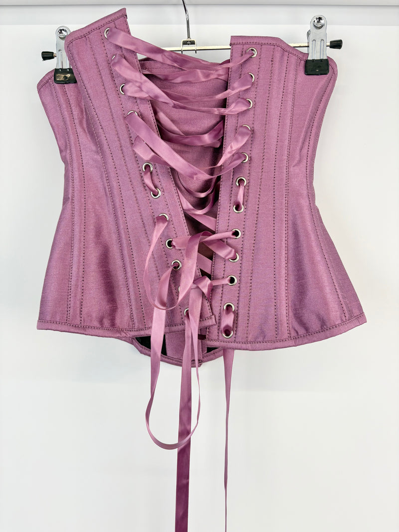 Corset Story Pink Satin-Finish Corset - 22"