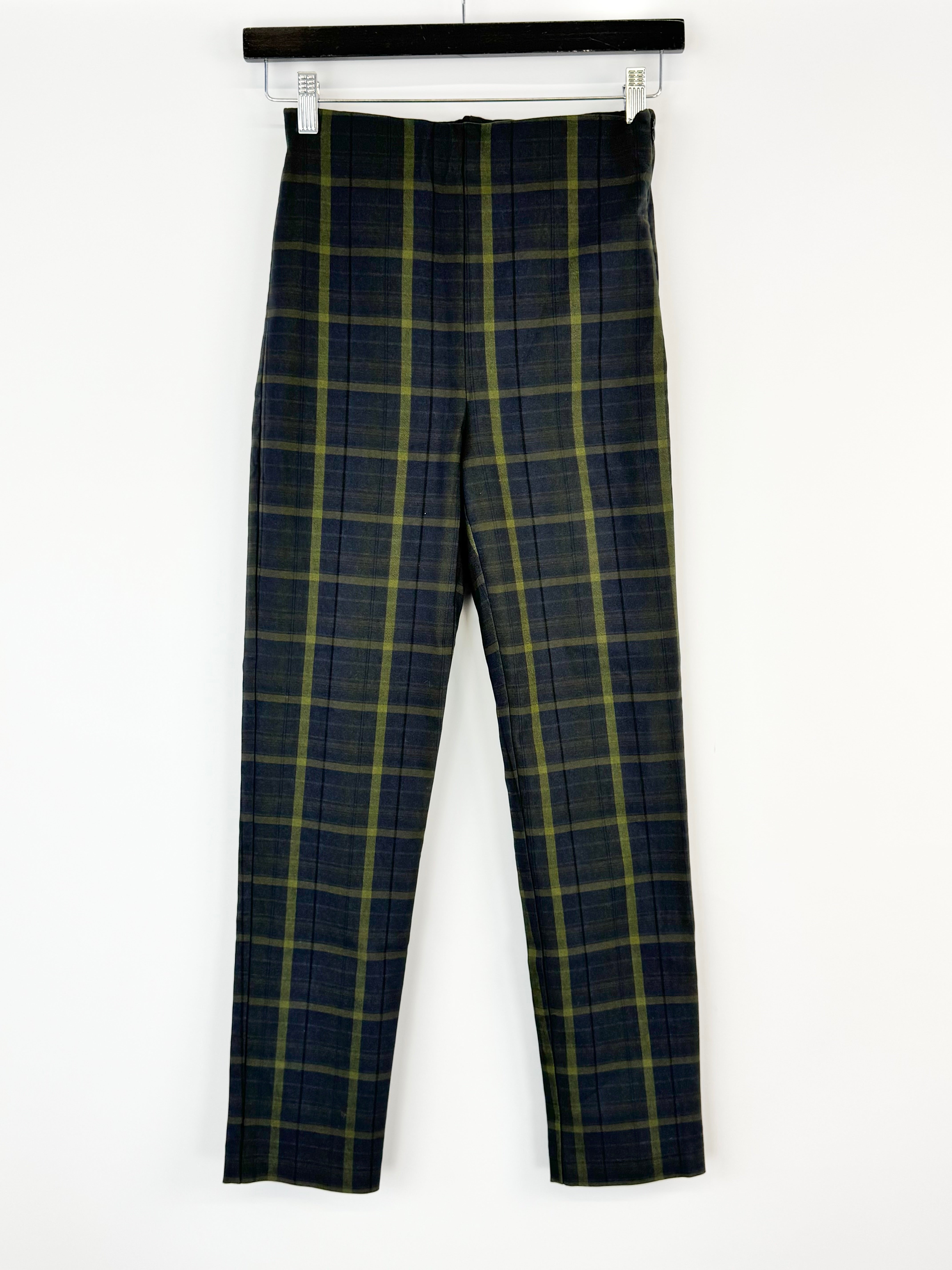 Plaid pants on a white background