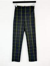 Plaid pants on a white background