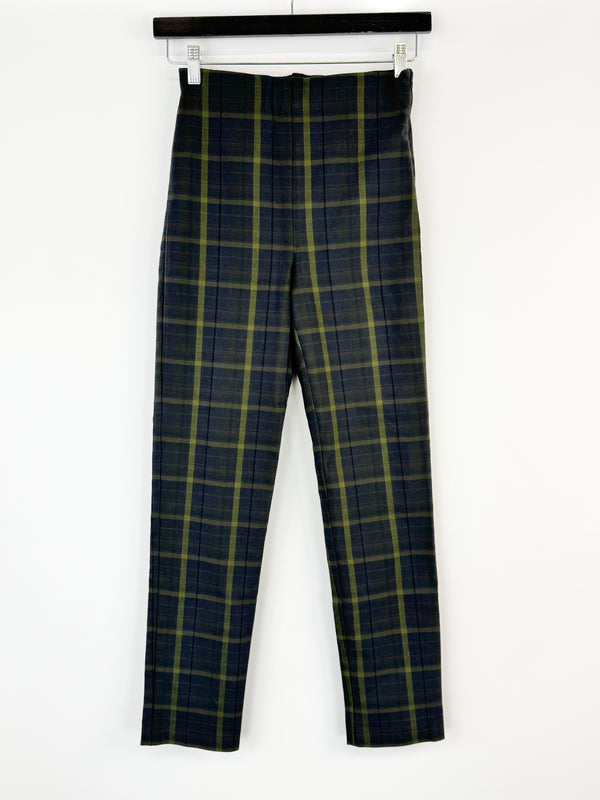 Plaid pants on a white background