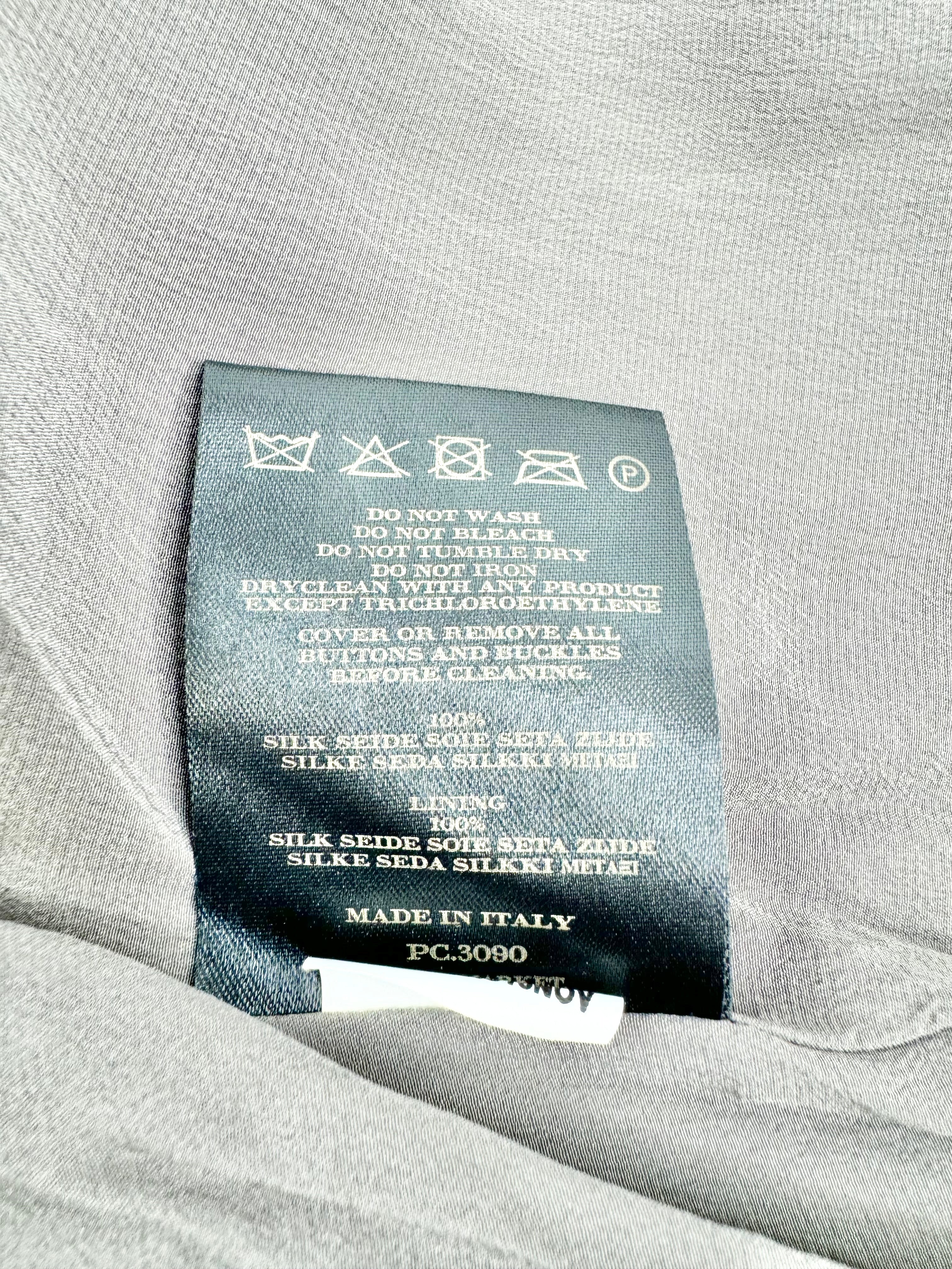 Vintage Burberry Grey Silk BabyDoll Dress - AU10