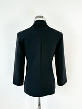 The Row Black Wool Blend Blazer - AU8/10