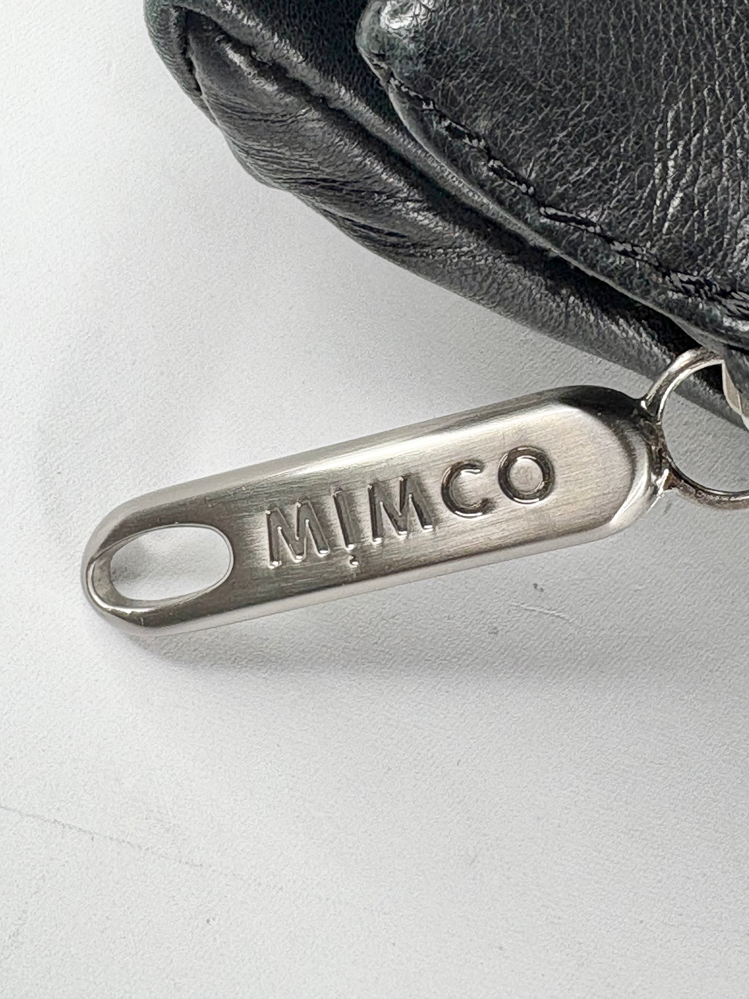Mimco Black Smooth Leather Rectangular Handbag