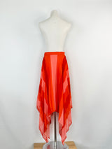 Lover Sunset Orange Pleated Skirt - AU8