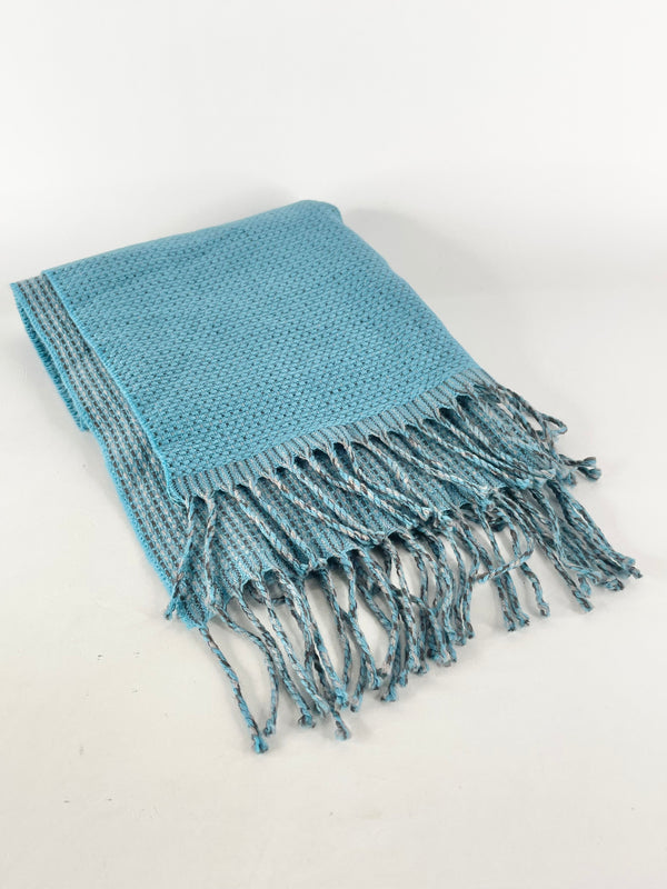 Rodd & Gunn Pure Wool Knitted Blue Scarf