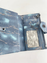 Aimee Kestenberg Navy Blue & Silver Camo Leather Wallet