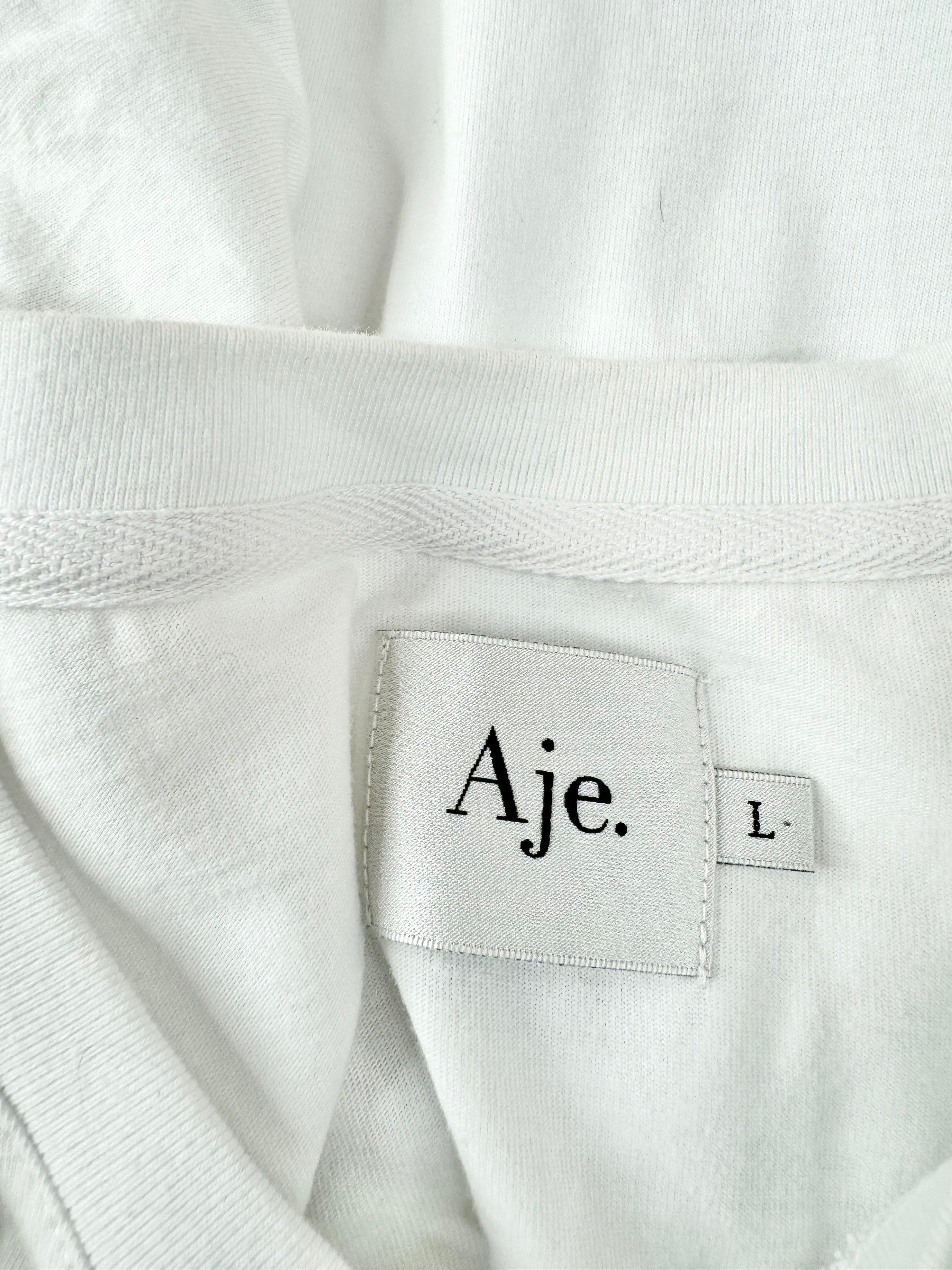 Aje White Logo Crop Top - AU14