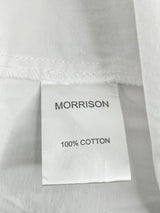 Morrison White Crisp Cotton Wrap Dress - AU8