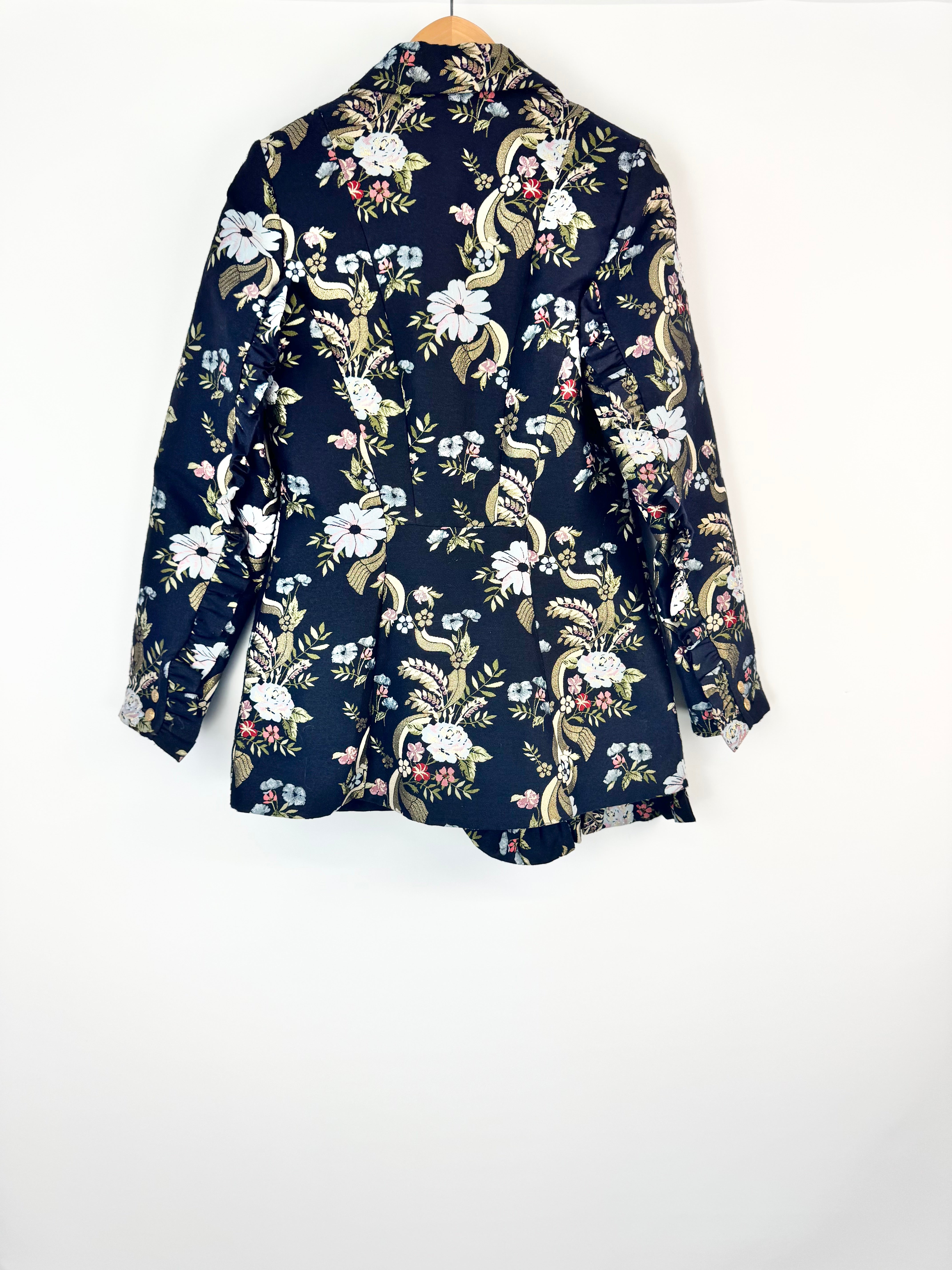 Trelise Cooper Couture Botanical Knights Black Blazer - AU8