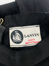 Lanvin Paris Black Wool & Angora Blend Sleeveless Midi Dress - AU8