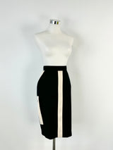 By Malene Birger Black & Ivory Pencil Skirt - AU10