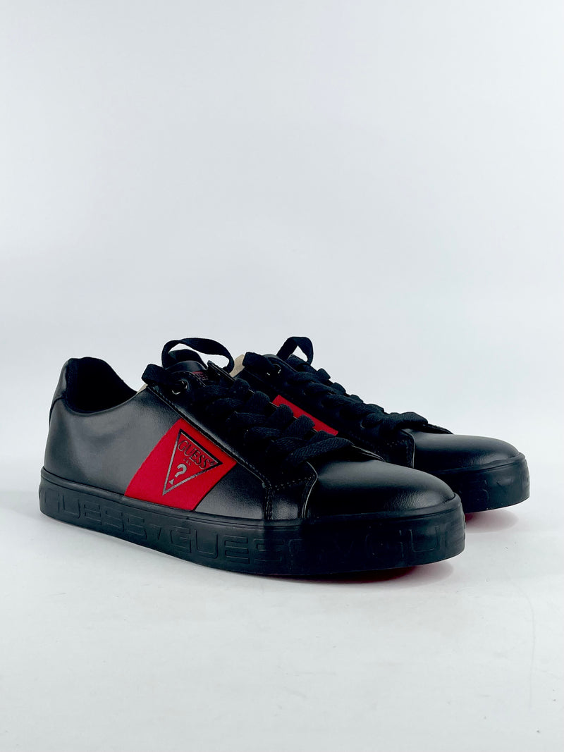 Guess Two-Tone Black & Red 'Paschal' Sneakers - EU41