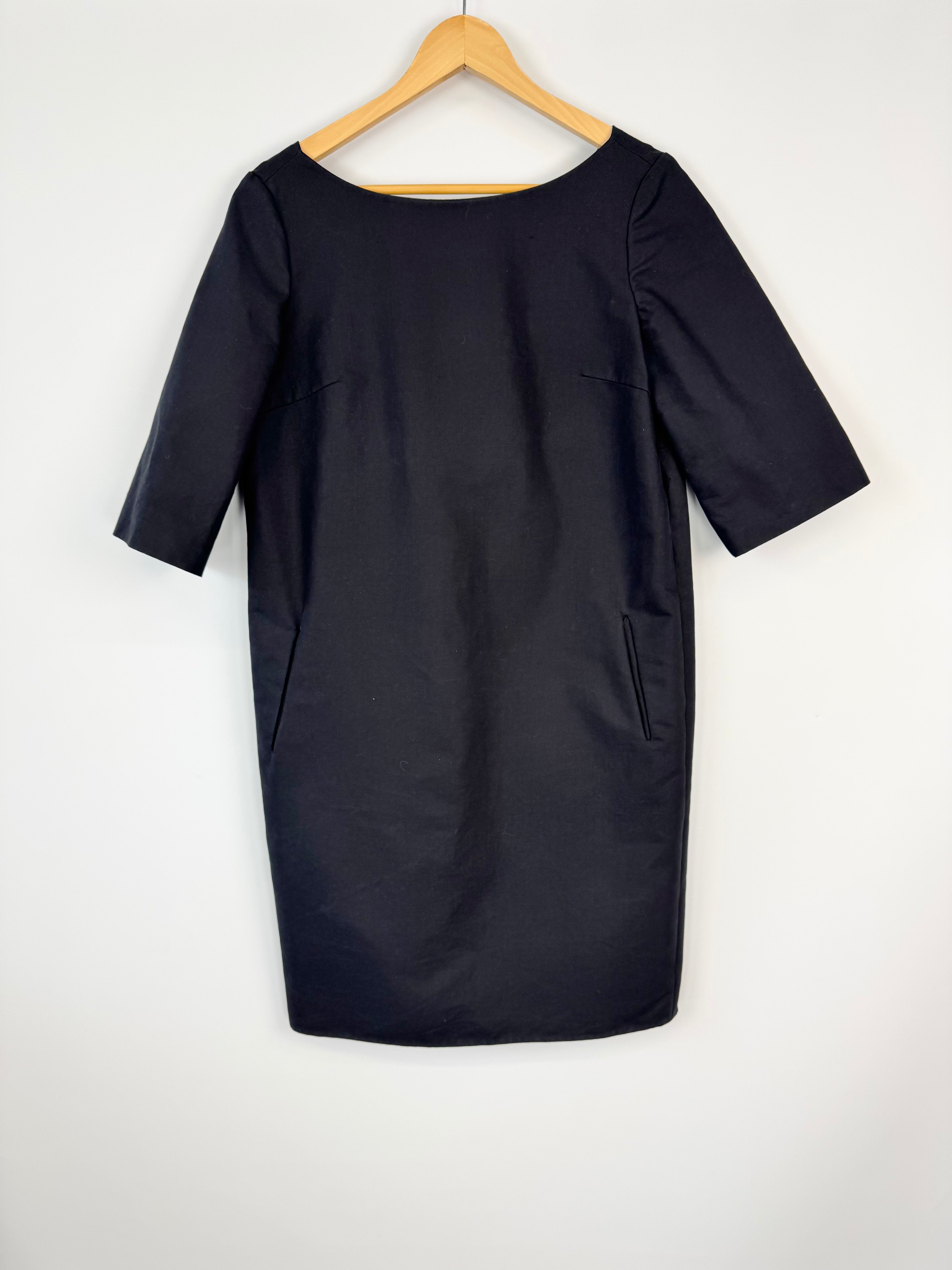 Sofie D’hoore Black Minimalist Shift Dress - AU8/10