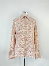 Paul Smith Rose Pattern Peach Shirt - 18/45