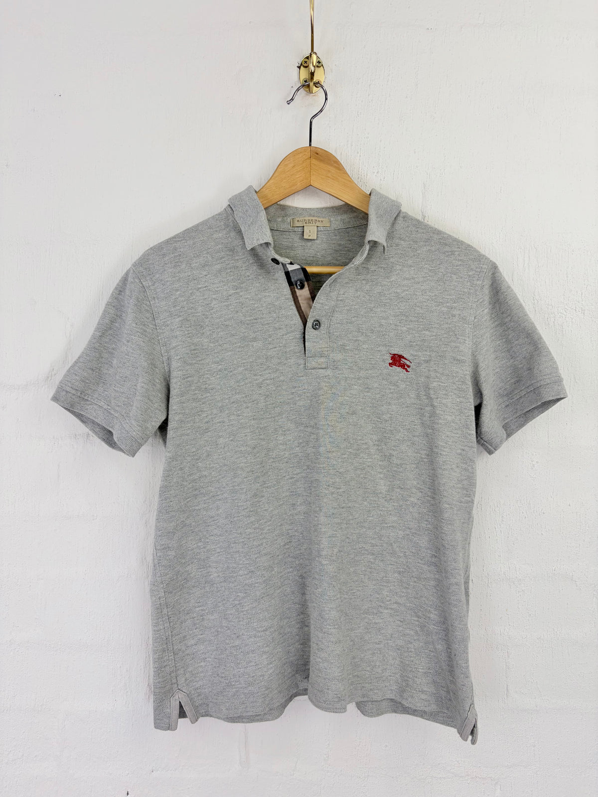 Burberry Brit Grey Short Sleeve Polo - S