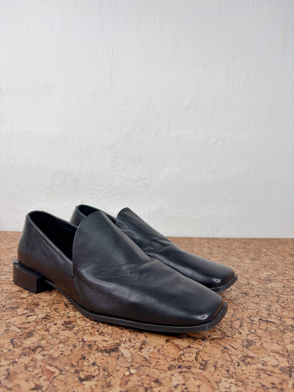 Cos Sleek Black Leather Loafers - EU38