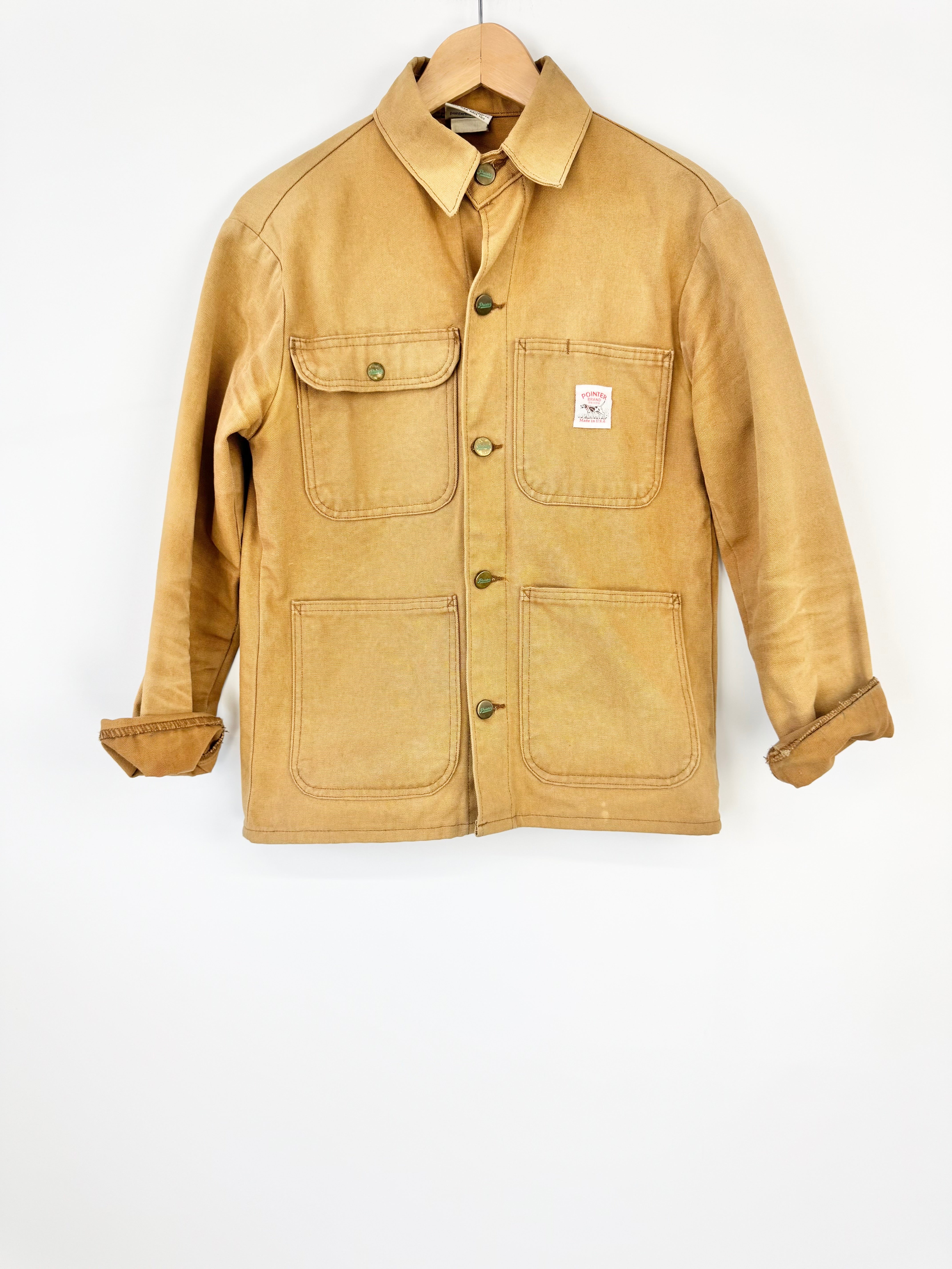 Vintage Pointer Brand  Caramel Canvas  Construction Jacket - XS