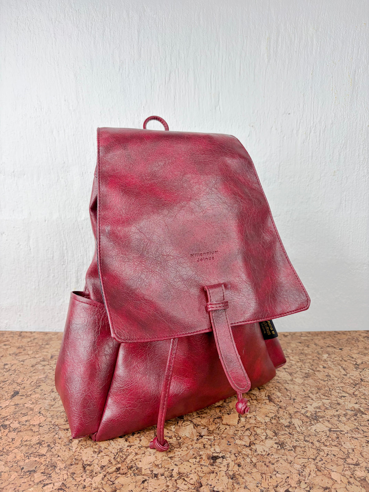 Millenium Joinus Red Leather Bagpack