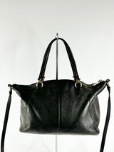 Coach Black Grained Leather Bag