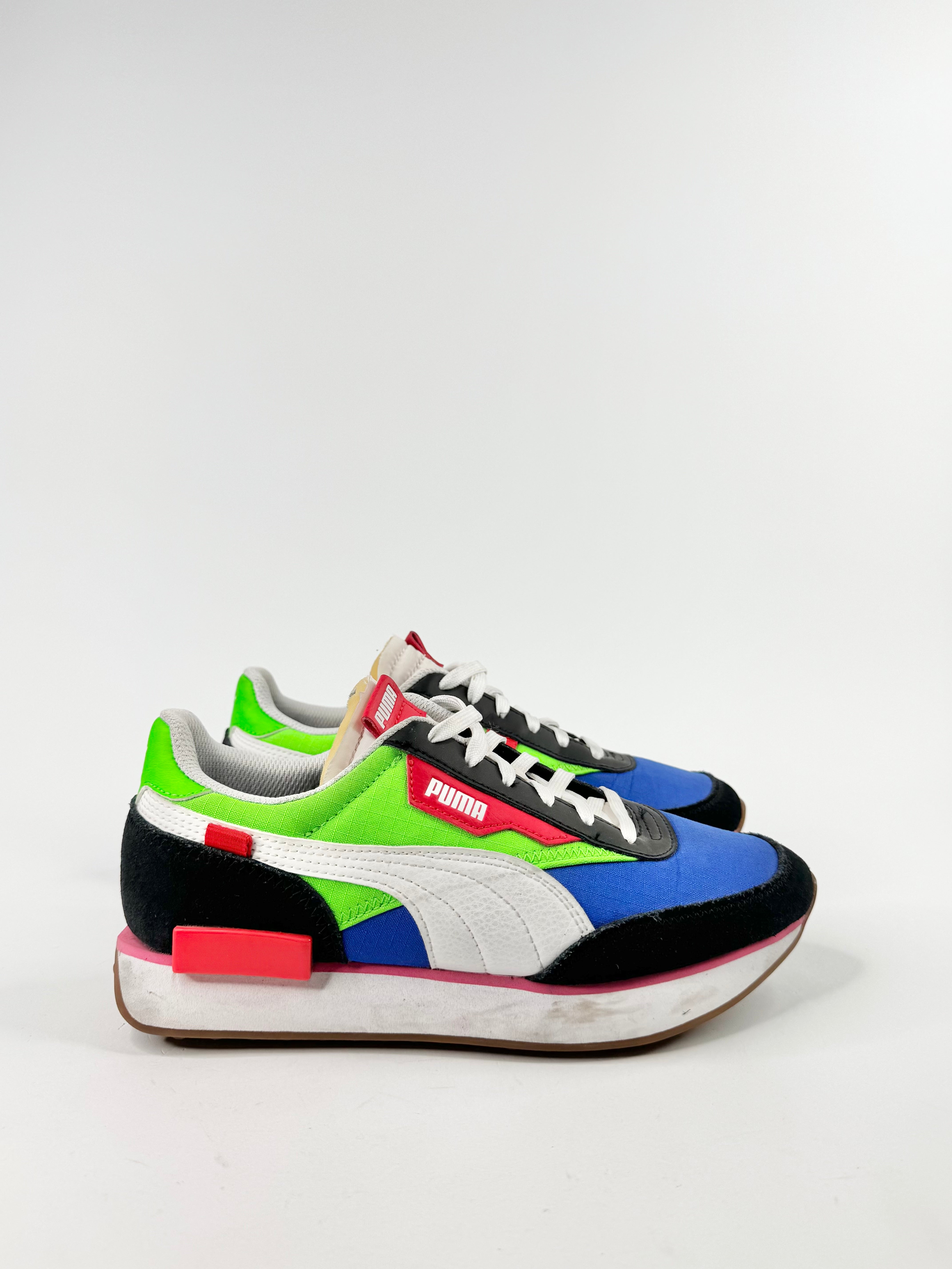 Puma Black-Fluo Green-Dazzling Blue Sneakers - EU38