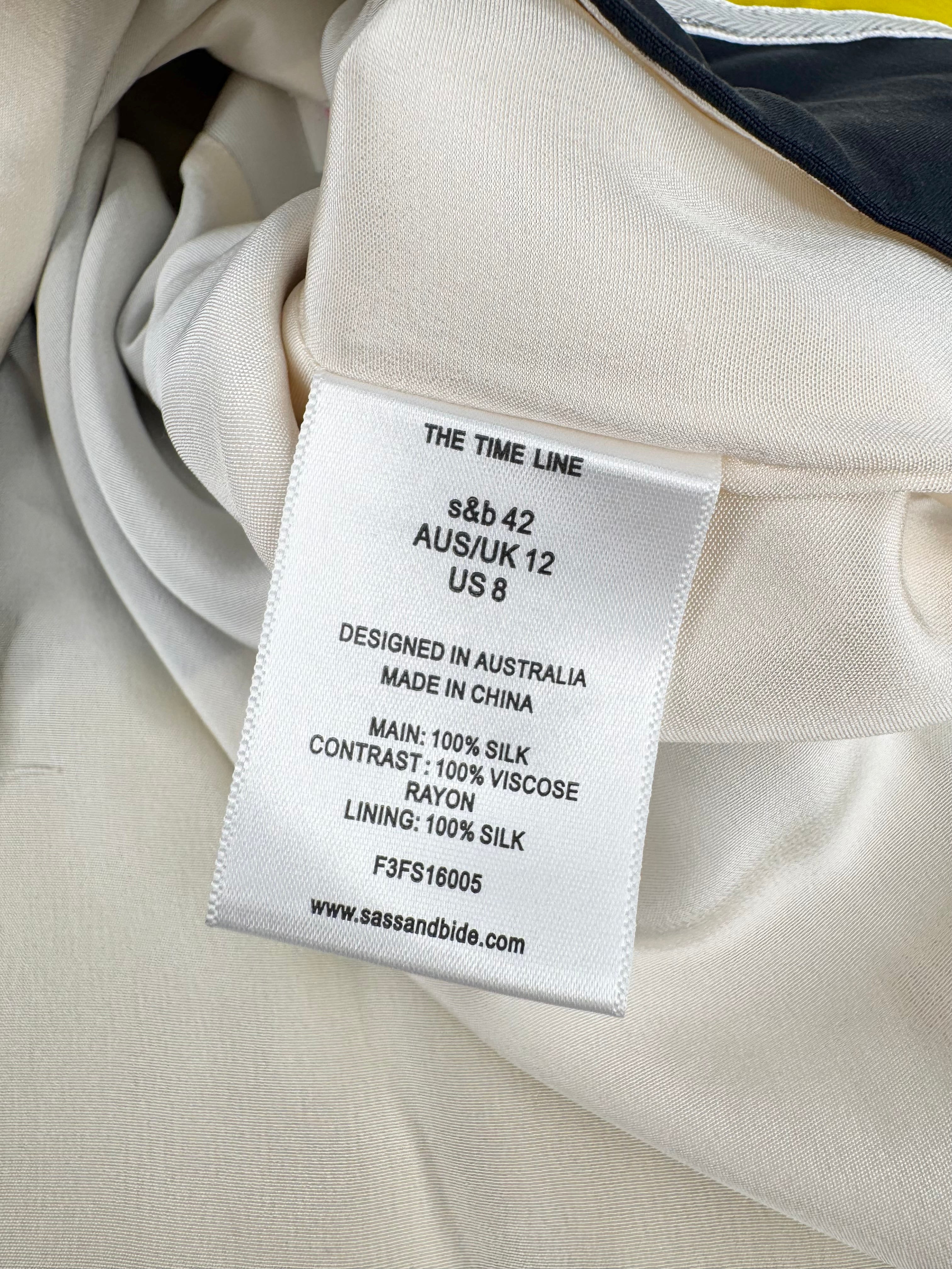 Sass & Bide 'The Silver Lining' Colourblock Mini Skirt NWT - AU12