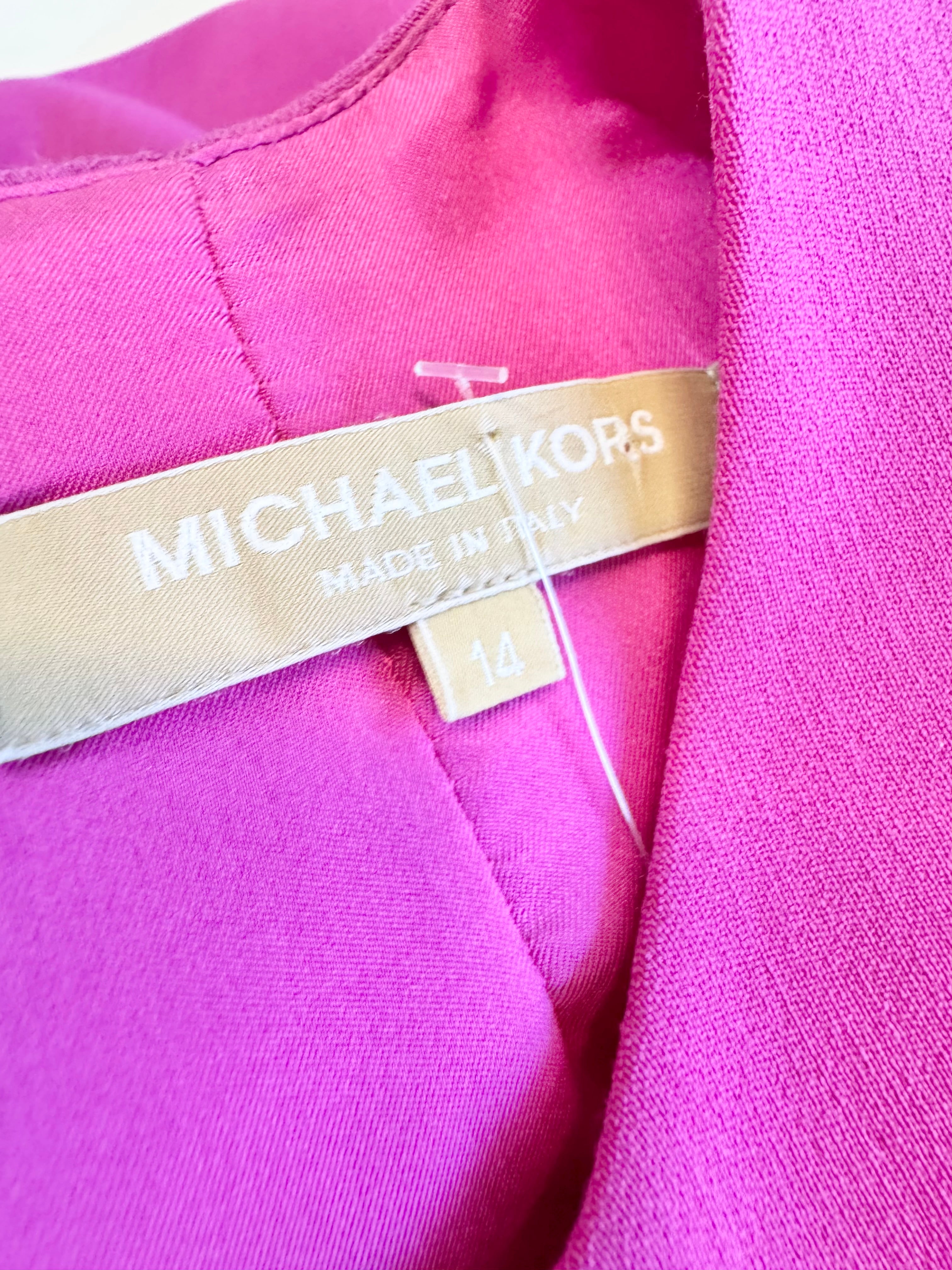 Michael Kors Electric Fuchsia Wool Dress - AU14