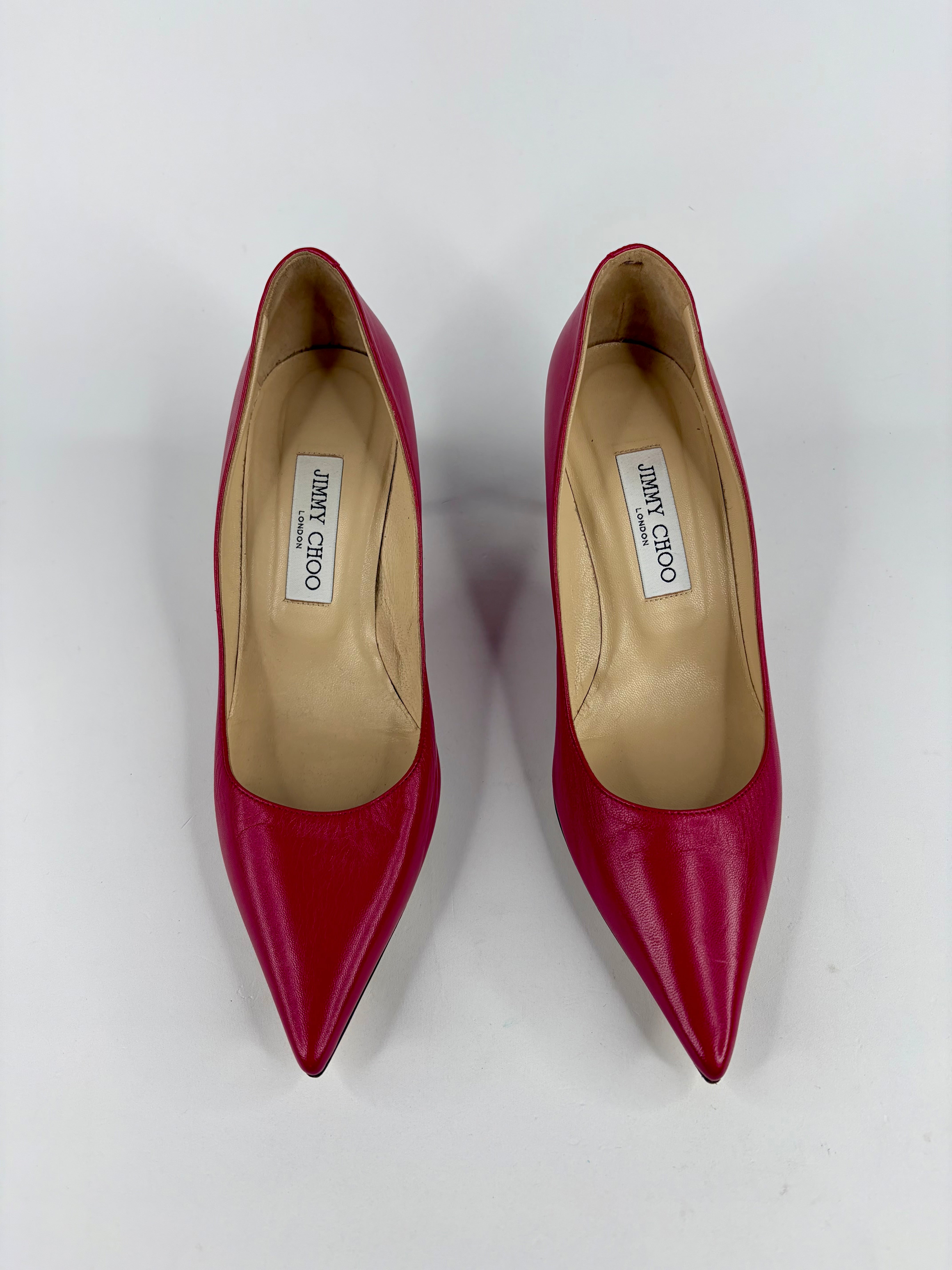 Jimmy Choo Raspberry Pink Kitten Heel - EU39