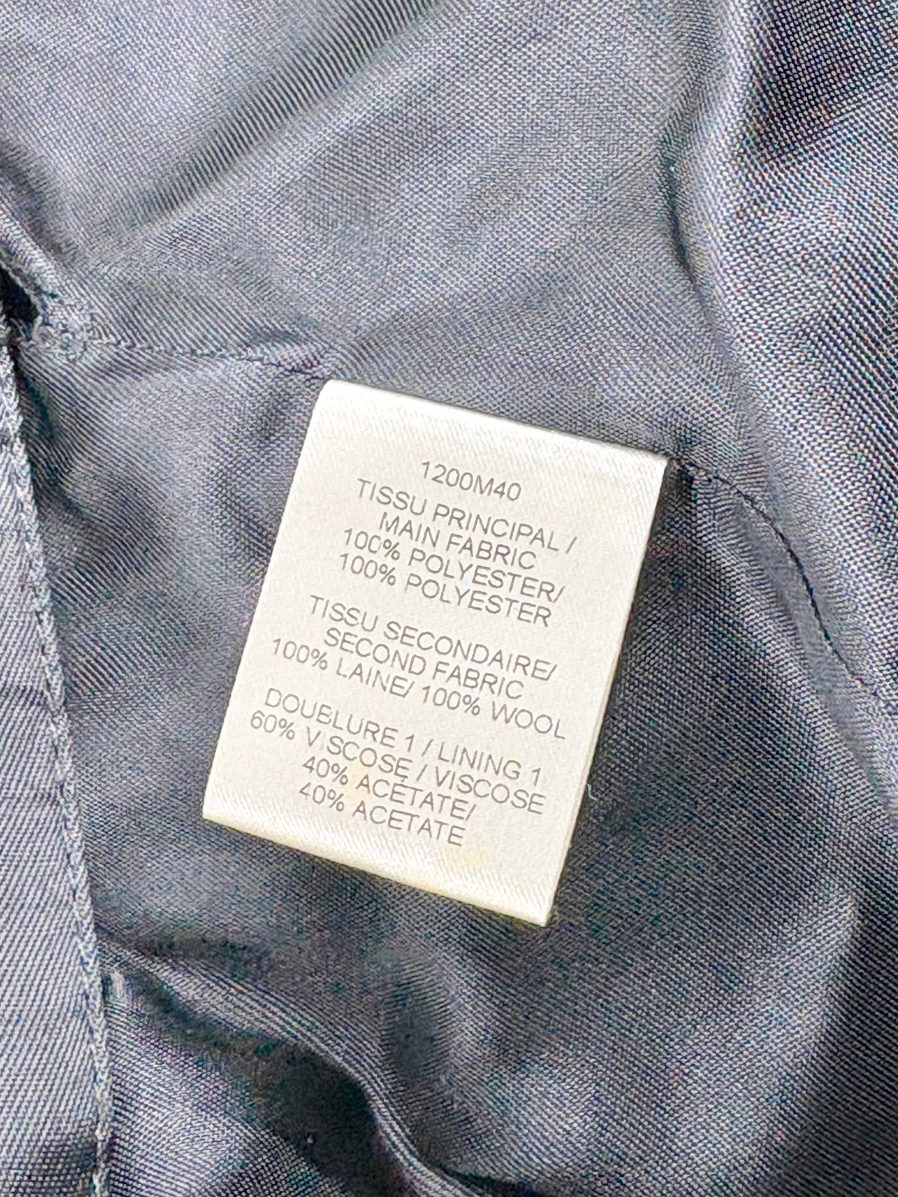 Carven Grey Zig-Zag Pattern Hooded Winter Jacket - AU16