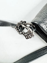 Status Anxiety Black Grained Folded Leather Bag