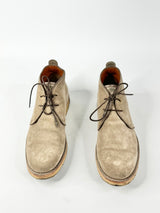 Zegna Suede Geige Lace Up Shoes - US8.5
