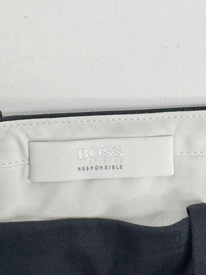 Hugo Boss Midnight Blue Slim-Fit Trousers - AU12