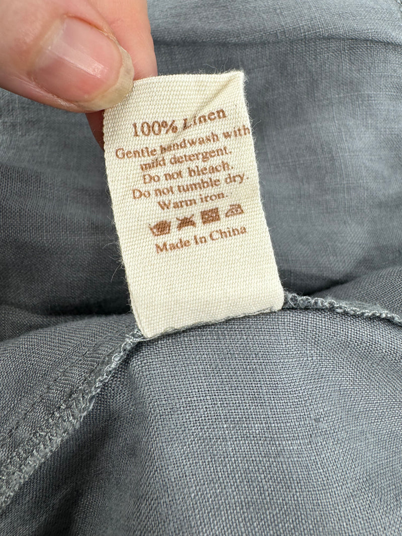 Lee Mathews Grey Linen Skirt - AU14