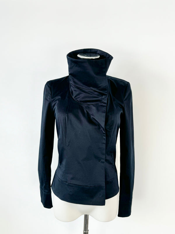 Calvin Klein Navy Blue Crop Jacket - AU8