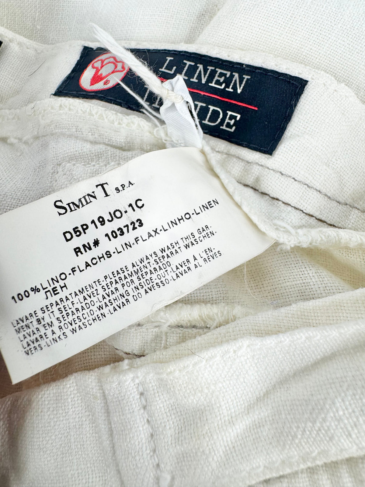 Armani Jeans Whit Linen Capris - 28