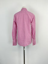 DMN Magenta Check Cotton Long Sleeve Shirt - AU8