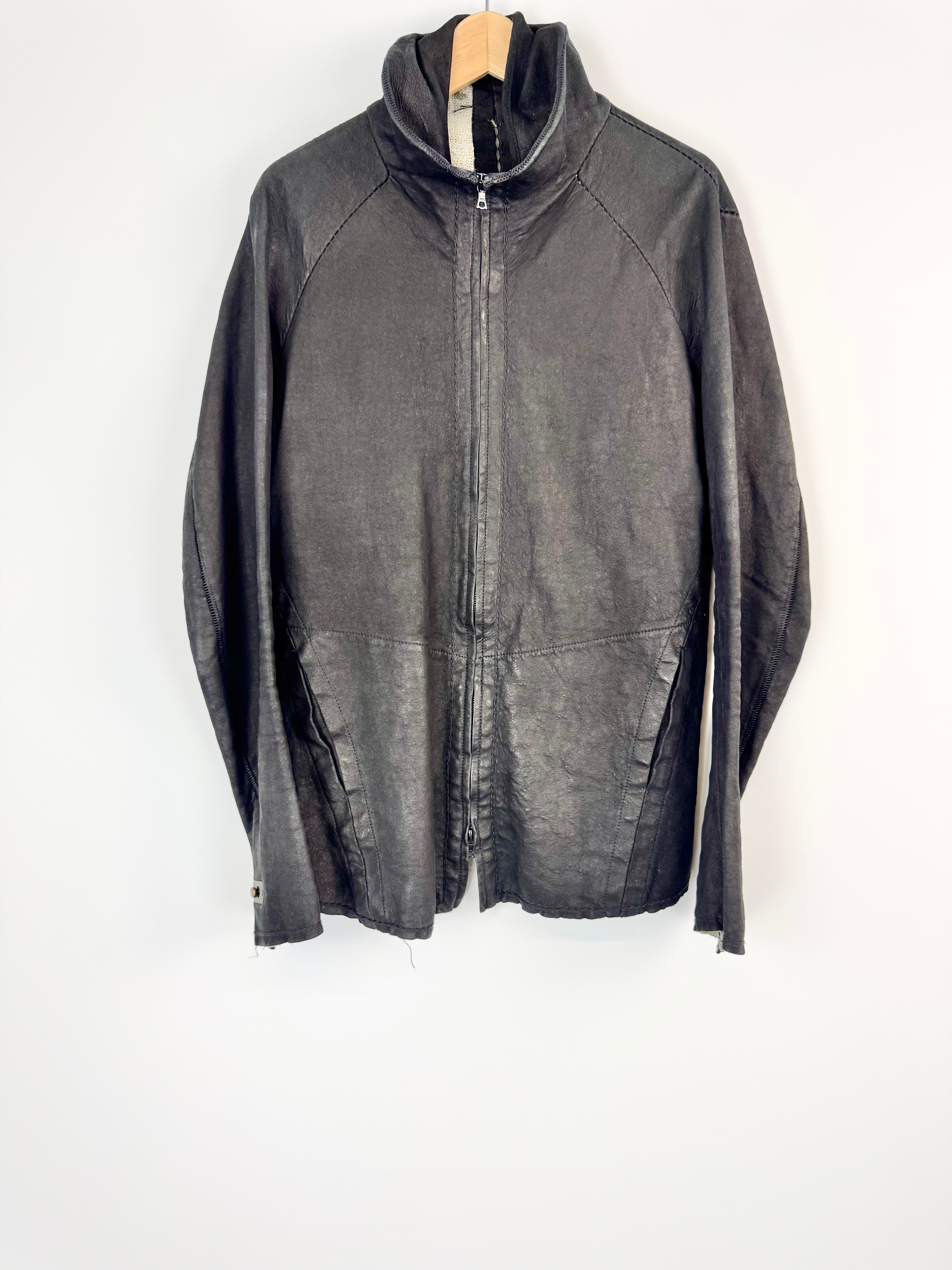 Isaac Sellam Atelier Black Leather Jacket Size XL