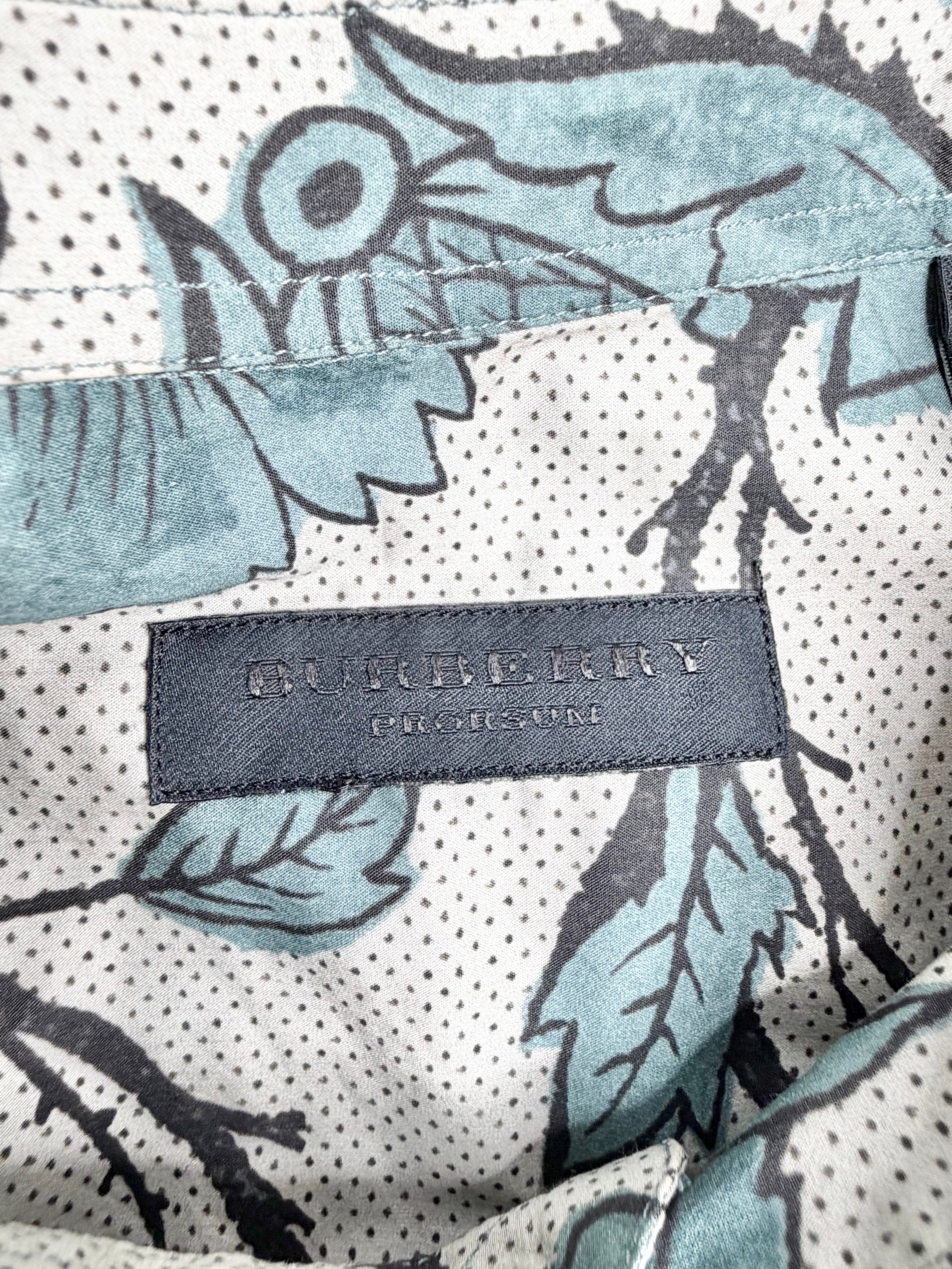Burberry Block Printed Flower Shirt - 39