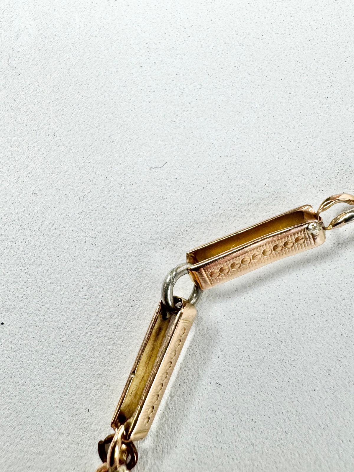 Vintage 18ct Rose Gold Bar Bracelet