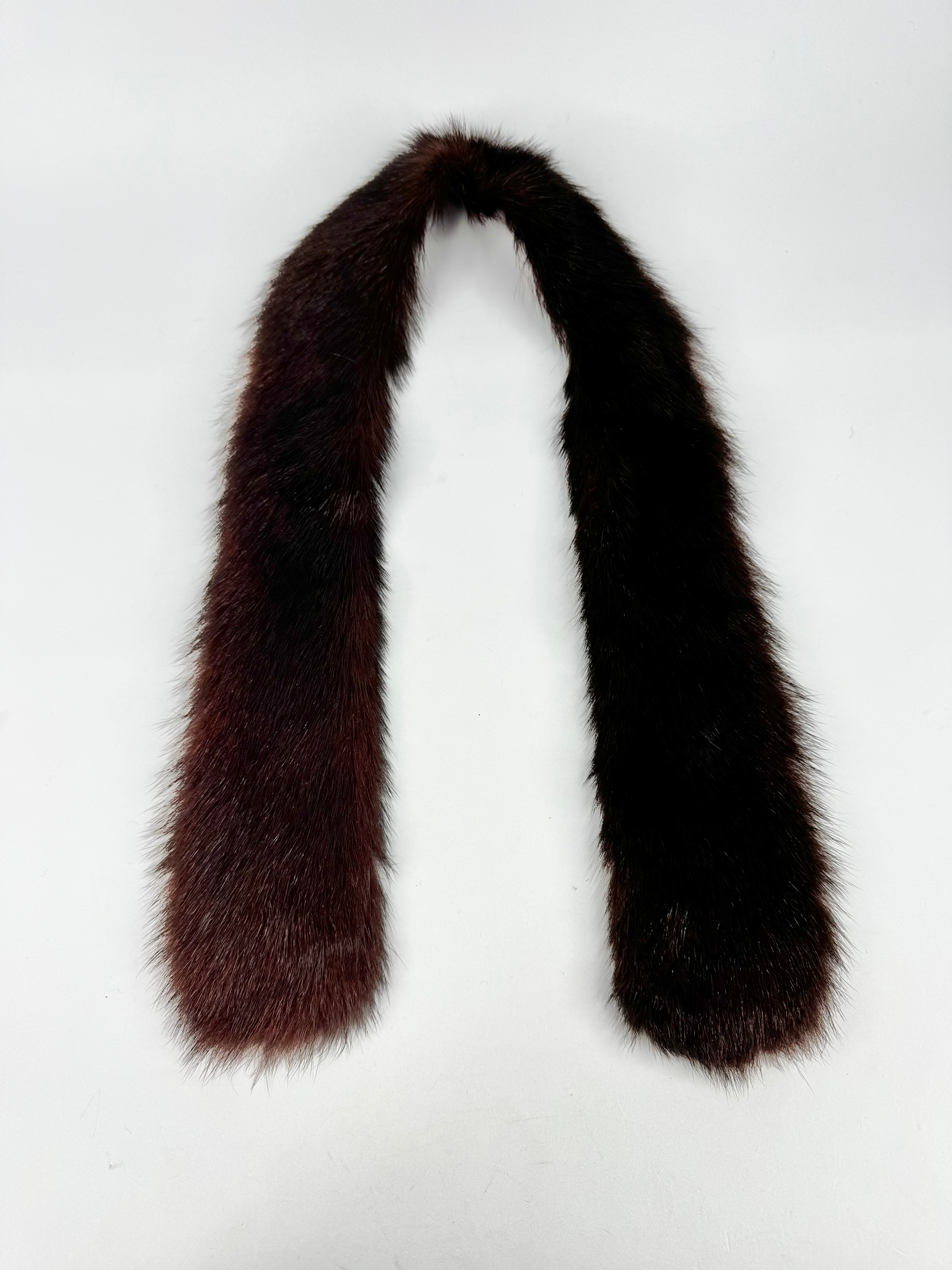 Vintage Brown Fur Scarf
