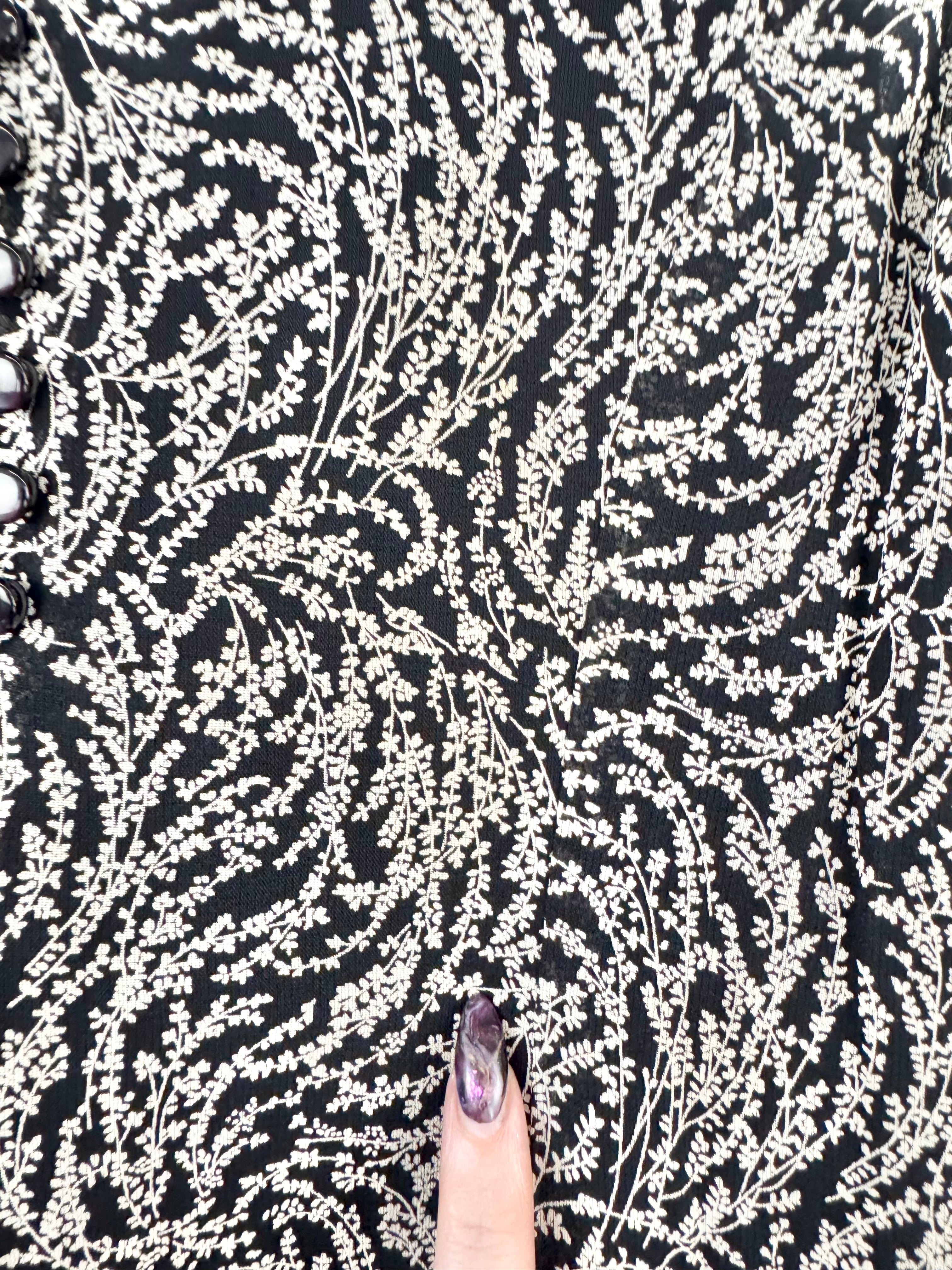 Country Road Black & Cream Patterned Sleeveless Dress - AU6